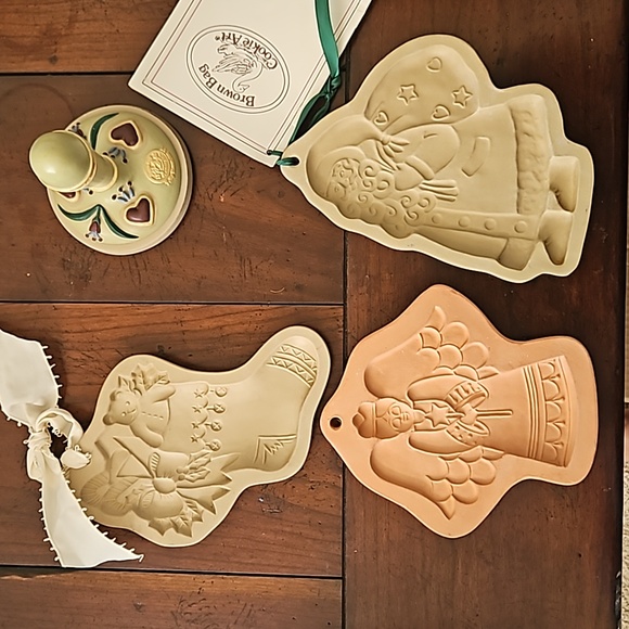 Christmas Cookie Molds Brown Bag Cotton Press 4 - Picture 1 of 10